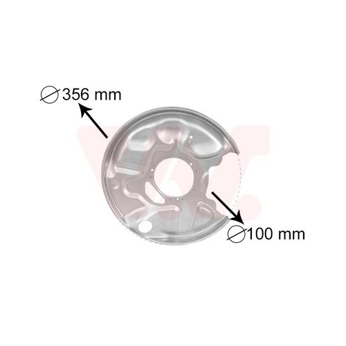 Spritzblech, Bremsscheibe VAN WEZEL 3029374 f&uuml;r MERCEDES-BENZ