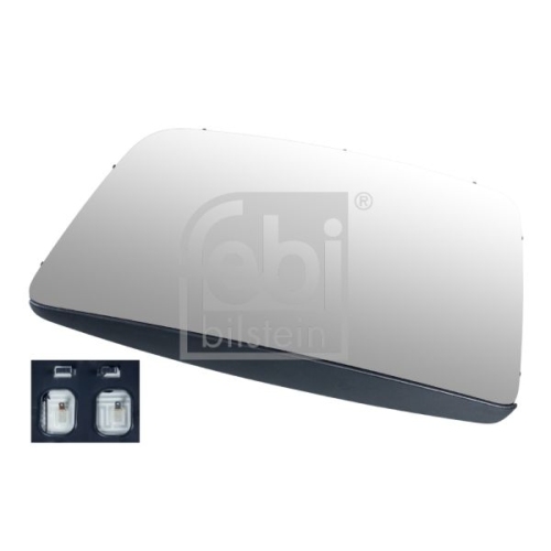 Febi Bilstein 107942 Spiegelglas f&uuml;r Hauptspiegel, 1 St&uuml;ck