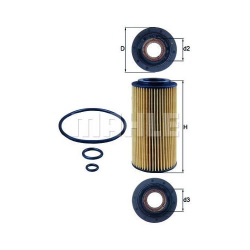 &Ouml;lfilter KNECHT OX 179D f&uuml;r MERCEDES-BENZ