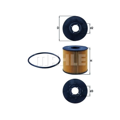 &Ouml;lfilter KNECHT OX 210D f&uuml;r GMC NISSAN OPEL RENAULT