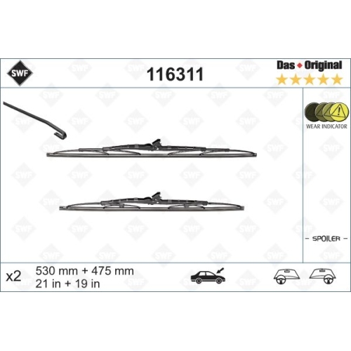 SWF Das Original (x2) Wischerblatt 116311