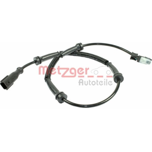 Sensor, Raddrehzahl METZGER 0900221 f&uuml;r OPEL RENAULT, Vorderachse beidseitig