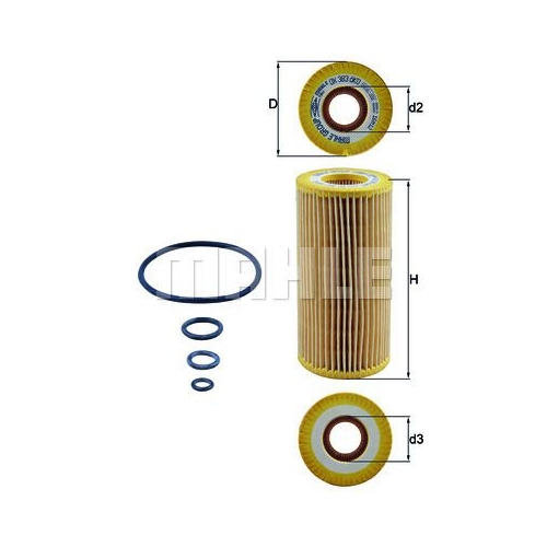 &Ouml;lfilter KNECHT OX 383D f&uuml;r MERCEDES-BENZ MAYBACH