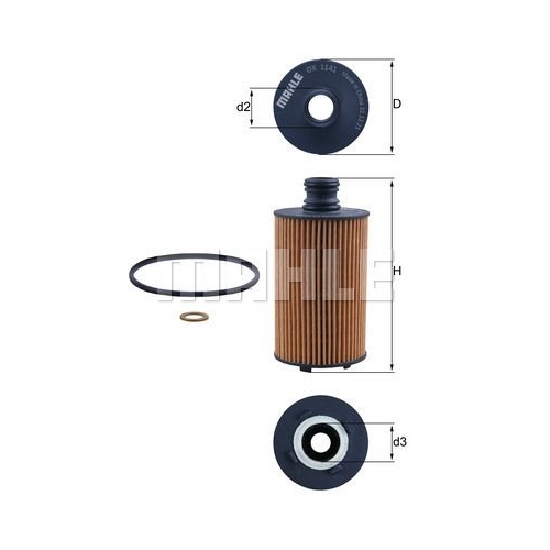 &Ouml;lfilter KNECHT OX 1141D f&uuml;r SSANGYONG