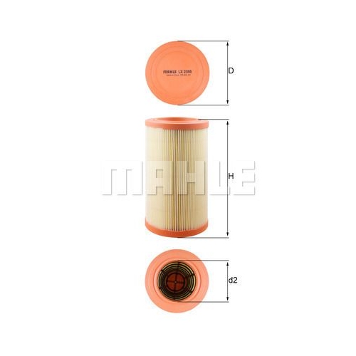 Luftfilter KNECHT LX 2088 f&uuml;r CHRYSLER FIAT
