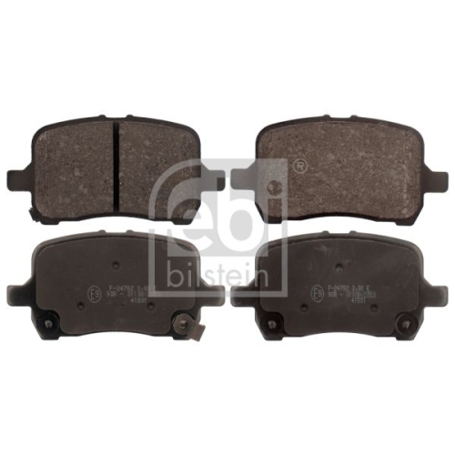 Febi Bilstein 1x 116146 Bremsbelagsatz, Scheibenbremse f&uuml;r Opel, Vorderachse