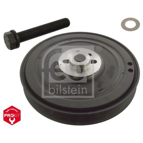 Febi Bilstein 106526 Riemenscheibensatz (entkoppelt) f&uuml;r Kurbelwelle, mit Schraube und Scheibe, 1 St&uuml;ck