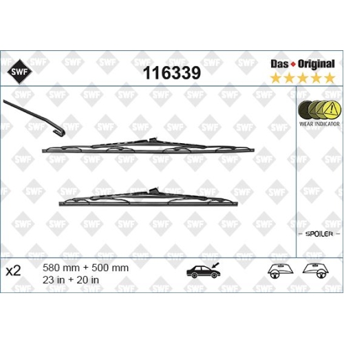 SWF Das Original (x2) Wischerblatt 116339