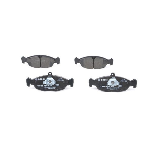 Bremsbelagsatz, Scheibenbremse BOSCH 0 986 460 938 f&uuml;r JAGUAR OPEL SAAB VAUXHALL
