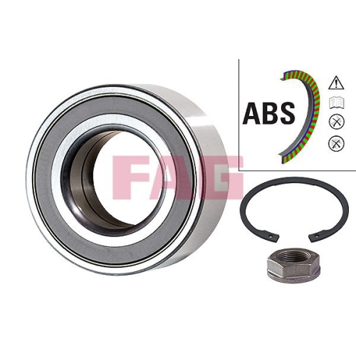 Radlagersatz FAG 713 6307 60 f&uuml;r CITRO&Euml;N PEUGEOT GENERAL MOTORS, Hinterachse