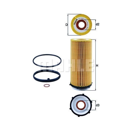 &Ouml;lfilter KNECHT OX 560D f&uuml;r BMW