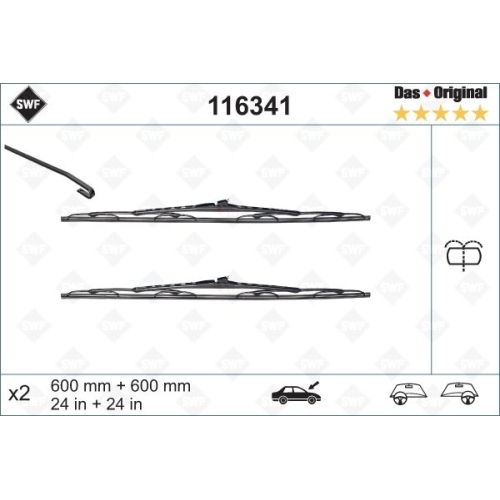 SWF Das Original (x2) Wischerblatt 116341