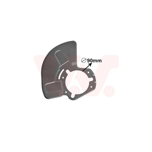 Spritzblech, Bremsscheibe VAN WEZEL 3745374 f&uuml;r OPEL, Vorderachse rechts
