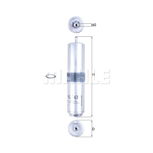 Kraftstofffilter KNECHT KL 763D f&uuml;r BMW