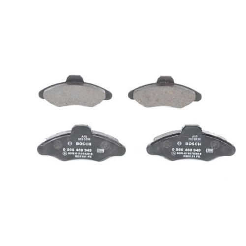 Bremsbelagsatz, Scheibenbremse BOSCH 0 986 460 949 f&uuml;r FORD, Vorderachse