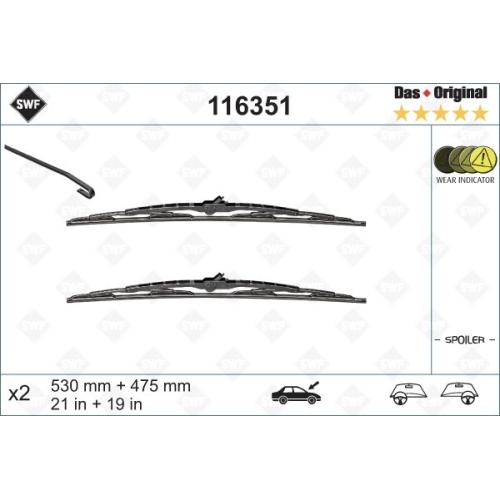 SWF Das Original (x2) Wischerblatt 116351