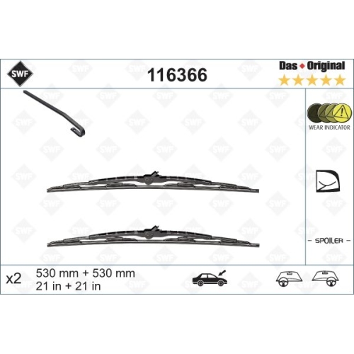 SWF Das Original (x2) Wischerblatt 116366
