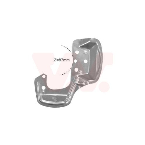 Spritzblech, Bremsscheibe VAN WEZEL 3776371 f&uuml;r OPEL, Vorderachse links