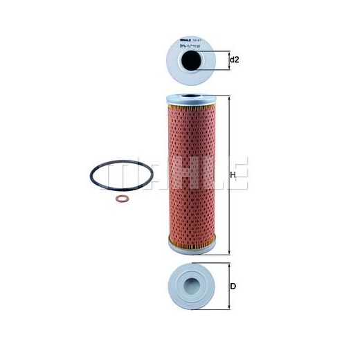 &Ouml;lfilter KNECHT OX 147D f&uuml;r MERCEDES-BENZ