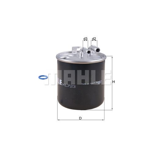 Kraftstofffilter KNECHT KL 723D f&uuml;r MERCEDES-BENZ