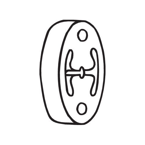 Gummistreifen, Abgasanlage BOSAL 255-215 f&uuml;r HONDA ROVER DAEWOO