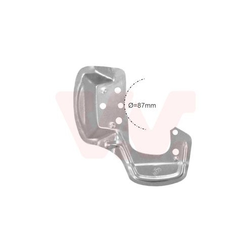 Spritzblech, Bremsscheibe VAN WEZEL 3776372 f&uuml;r OPEL, Vorderachse rechts