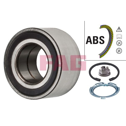 Radlagersatz FAG 713 6308 40 f&uuml;r LADA MERCEDES-BENZ NISSAN RENAULT, Vorderachse