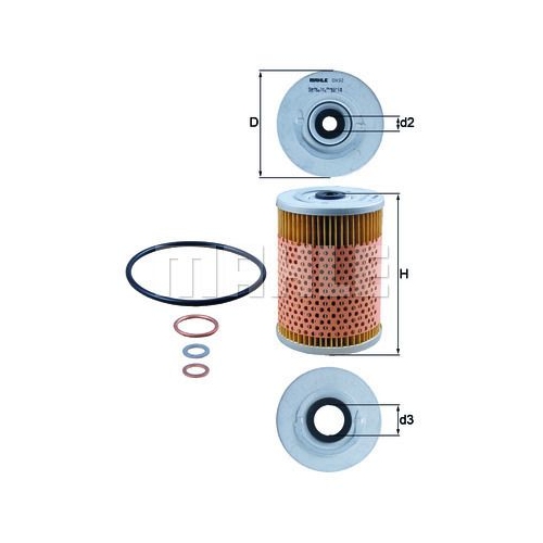 &Ouml;lfilter KNECHT OX 32D f&uuml;r FORD GMC MERCEDES-BENZ