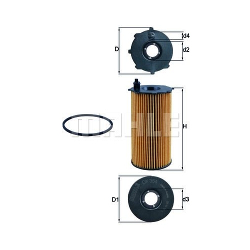 &Ouml;lfilter KNECHT OX 354D f&uuml;r CHRYSLER VM