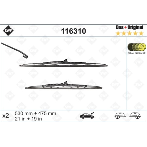 SWF Das Original (x2) Wischerblatt 116310