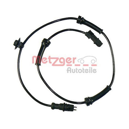 Sensor, Raddrehzahl METZGER 0900314 f&uuml;r RENAULT, Vorderachse beidseitig