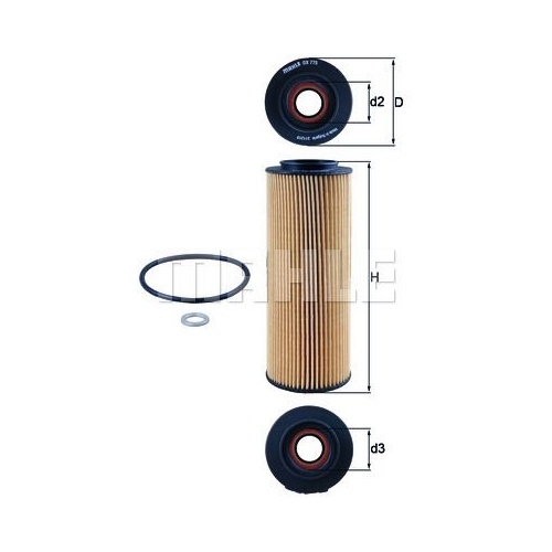 &Ouml;lfilter KNECHT OX 775D f&uuml;r HYUNDAI KIA