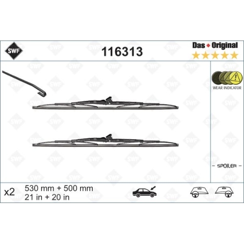 SWF Das Original (x2) Wischerblatt 116313