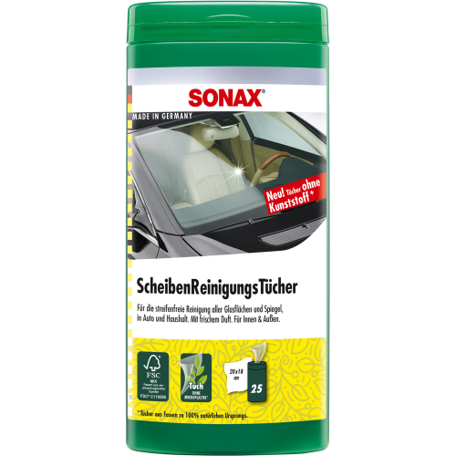 SONAX 04120000 Scheibenreinigungst&uuml;cher Box 1x25 St&uuml;ck