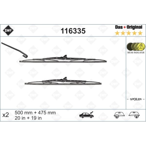 SWF Das Original (x2) Wischerblatt 116335