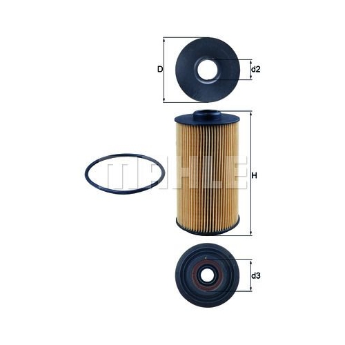 &Ouml;lfilter KNECHT OX 152/1D f&uuml;r BMW ROVER LAND ROVER