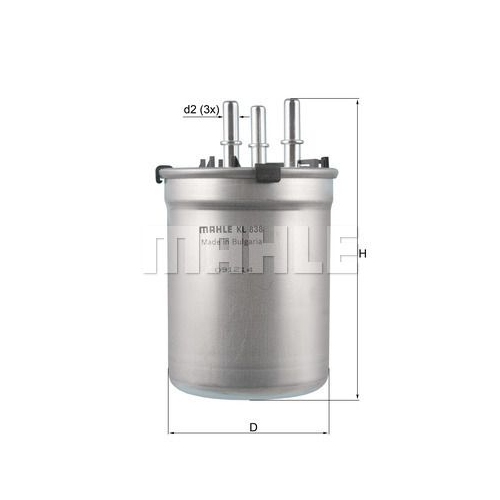 Kraftstofffilter KNECHT KL 838 f&uuml;r VAG