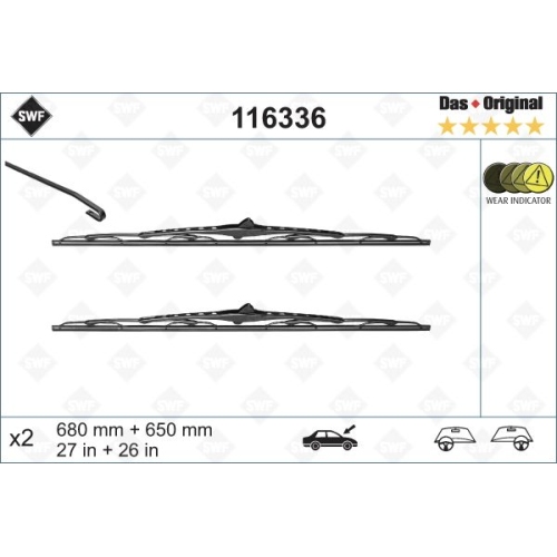 SWF Das Original (x2) Wischerblatt 116336