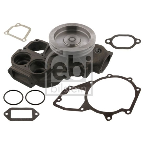 Febi Bilstein 37994 Wasserpumpe mit Riemenscheibe und Dichtungen , 1 St&uuml;ck