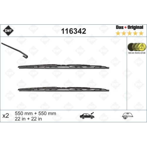 SWF Das Original (x2) Wischerblatt 116342