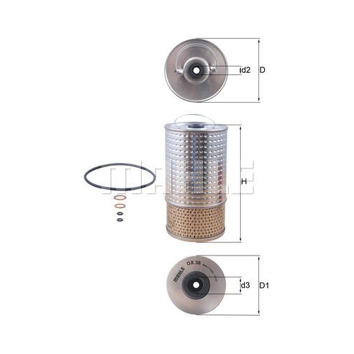 &Ouml;lfilter KNECHT OX 38D f&uuml;r FORD GMC MERCEDES-BENZ SSANGYONG DAEWOO