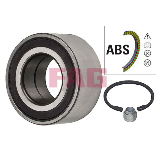 Radlagersatz FAG 713 6403 10 f&uuml;r CITRO&Euml;N PEUGEOT, Vorderachse