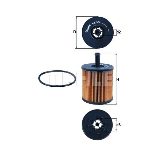 &Ouml;lfilter KNECHT OX 556D f&uuml;r VAG