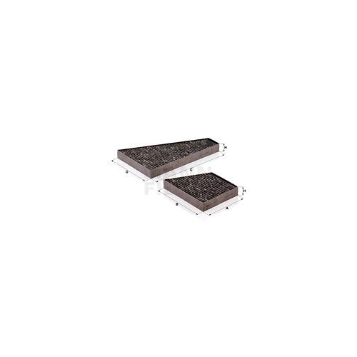 Filter, Innenraumluft MANN-FILTER CUK 35 000-2 f&uuml;r VAG