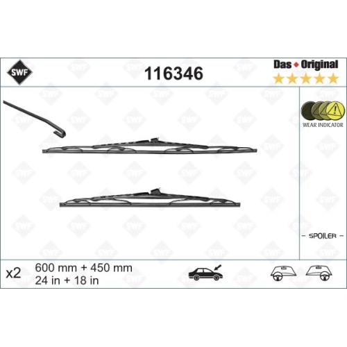 SWF Das Original (x2) Wischerblatt 116346