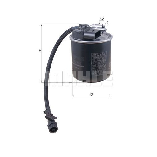 Kraftstofffilter KNECHT KL 912 f&uuml;r MERCEDES-BENZ