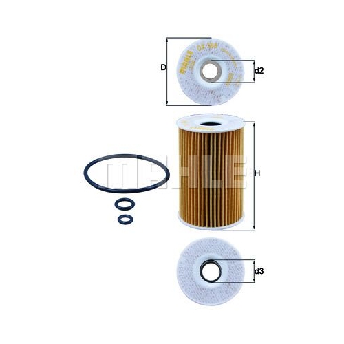 &Ouml;lfilter KNECHT OX 388D f&uuml;r VAG
