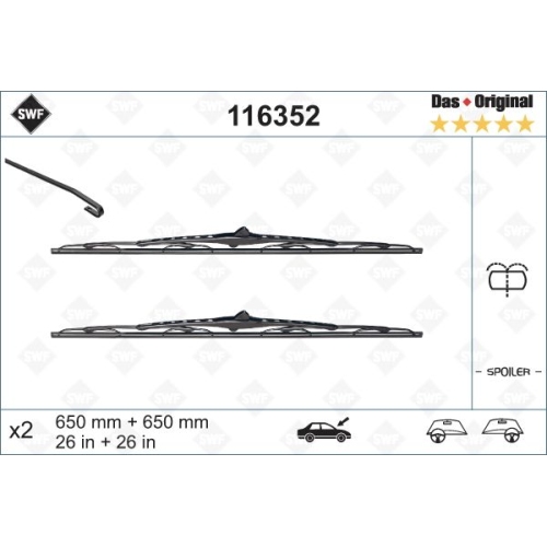 SWF Das Original (x2) Wischerblatt 116352