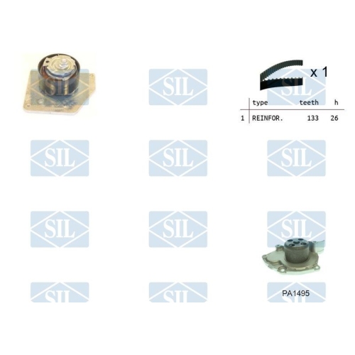 Wasserpumpe + Zahnriemensatz Saleri SIL K1PA1495