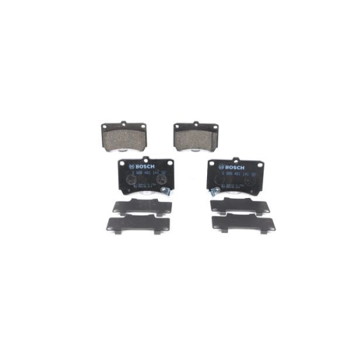 Bremsbelagsatz, Scheibenbremse BOSCH 0 986 461 141 f&uuml;r MAZDA KIA, Vorderachse